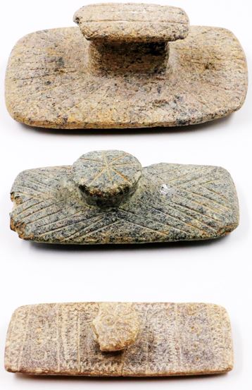 Different stone lids from several burial sites