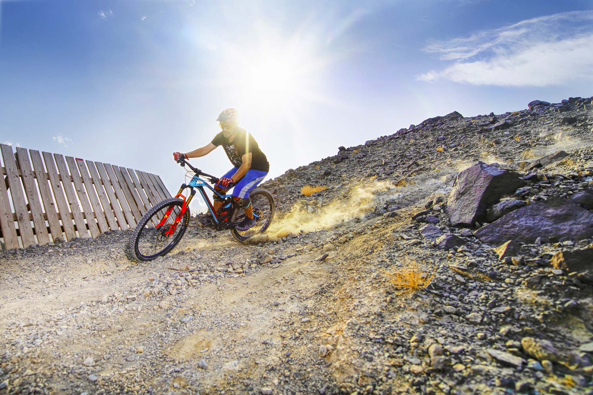 Mountain biking